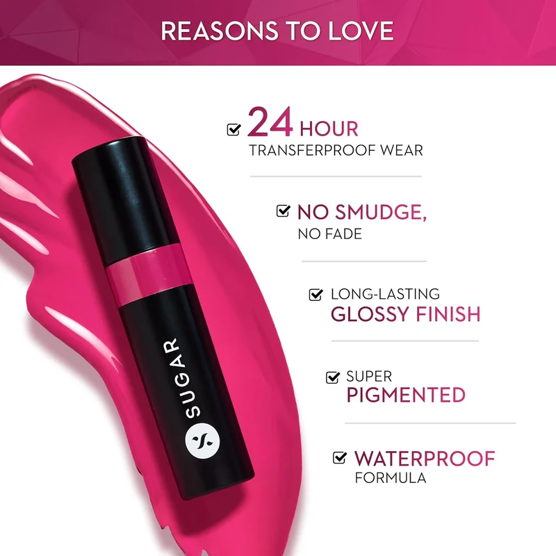 شوجر كوزماتيكس SUGAR Cosmetics Partner In Shine Transferproof Glossy Lipstick - 01 Cinnamon Champagne, 3ml